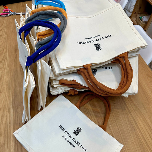 The Ritz Elevated Woven Handle Beach Tote Bag - RT748