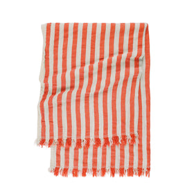 Kingston Vertical Stripes Turkish Towel - RT876 in Tangerine