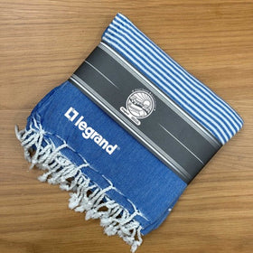 Custom Towel Wrap Bands Flat Packed Or Rolled and Wrapped in Custom Flat Packed Bands