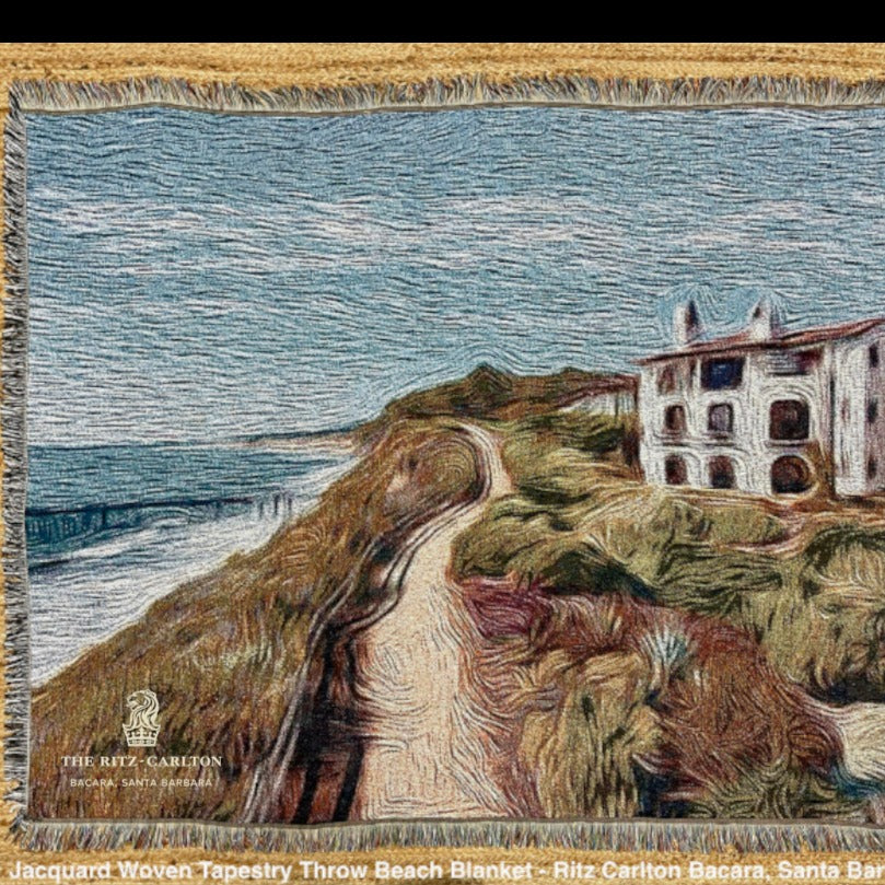 Custom Woven Cotton Picnic Blanket Tapestry - RT400