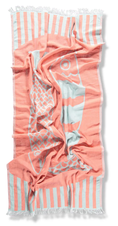 Pesce Duo - 2 Fish - Turkish Towel - RT878