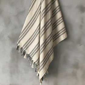Carrara Cotton/Linen Turkish Towel -RT824 in Default Title
