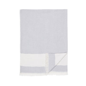 Herringbone Throw Blanket - RT768 in Silver Grey