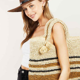 Capri Collection Woven Totes, Hand Bags and Purses — RT888 in Riviera Tote +30
