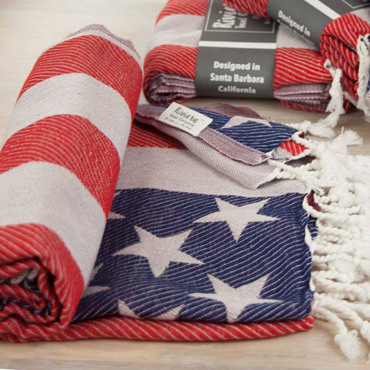 American Flag Towel - Pre-Order Now! - The Riviera Towel Company