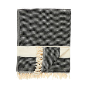Cross Hatch Warm Woven Blankets RT811 in Black