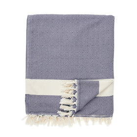 Diamond Woven Blanket - RT770 in Navy