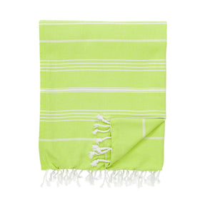 Essential Turkish Cotton Blanket - RT095 in Lime Green