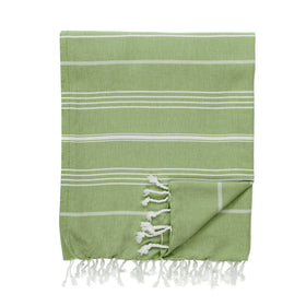 Essential Turkish Cotton Blanket - RT095 in Olive Green