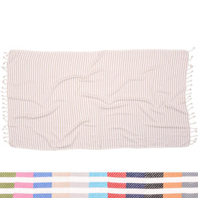 Antibes Striped Blanket - RT087 in Beige