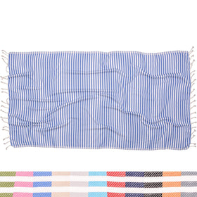 Antibes Striped Blanket - RT087 in Royal Blue