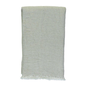 Barcis Herringbone Throw in Beige