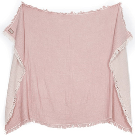 Umbria Throw Blanket - RT043 in Dusty Pink
