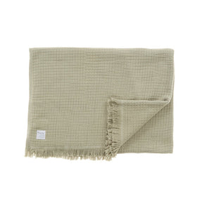 La Jolla Throw Blanket in Olive Grey