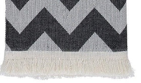 Corsica Zig Zag Towel in Black