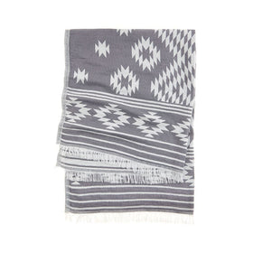 Gardone Turkish Towel - RT120 in Dark Grey