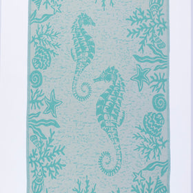 Promotional SEA-HORSE Towel - 42-Colors - RT870 in Lime Green / Double Color