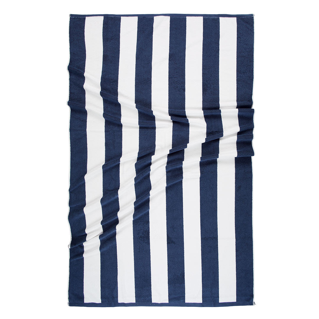 Cabana Stripes,  100% Cotton, Heavy Weight Terry Velour Pool Towel - RT752