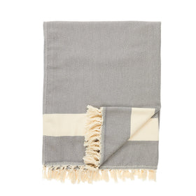 Chevron Blanket - RT810 in Dark Grey