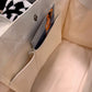 PVC coated Ivory canvas with a deep pockets.