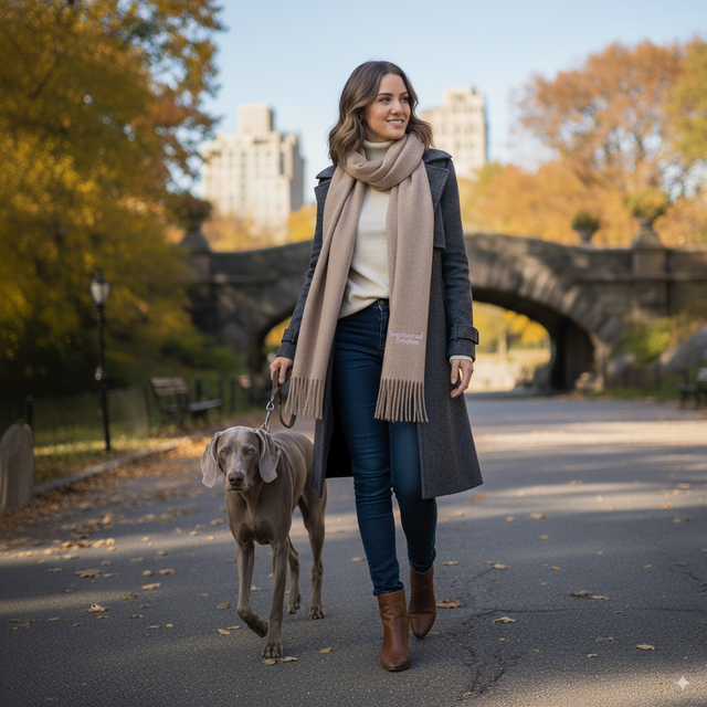 Riviera Custom Merino Wool Scarf & Wrap in Scarf