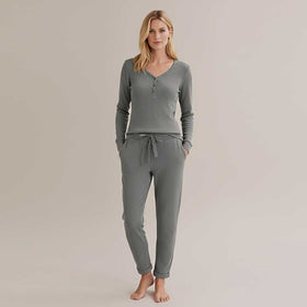 Custom Pajama Loungewear Sets - RT890 in LG / Charcoal