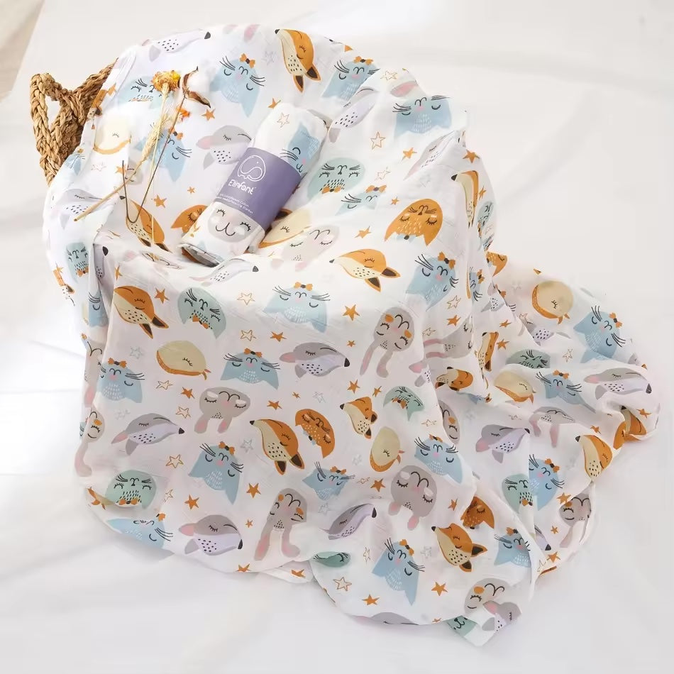 Baby Swaddle Cotton & Bamboo Customized & Certified -  RT840