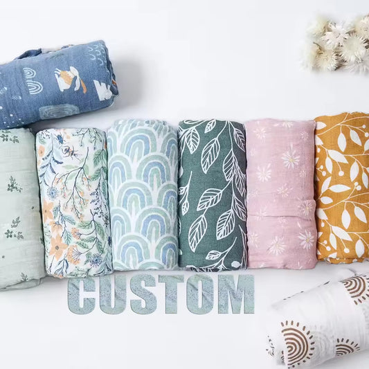 Baby Swaddle Cotton & Bamboo Customized & Certified -  RT840