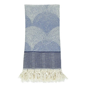 Seashell Turkish Towel - RT863 in Denim/Navy