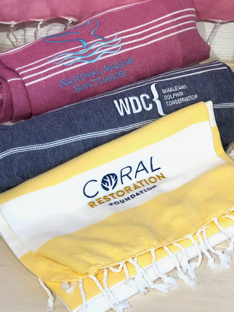 Embroidered Turkish towels