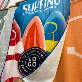 Kona - Brushed Velour & Cotton Beach Towels - RT500 in LARGE 38x64"