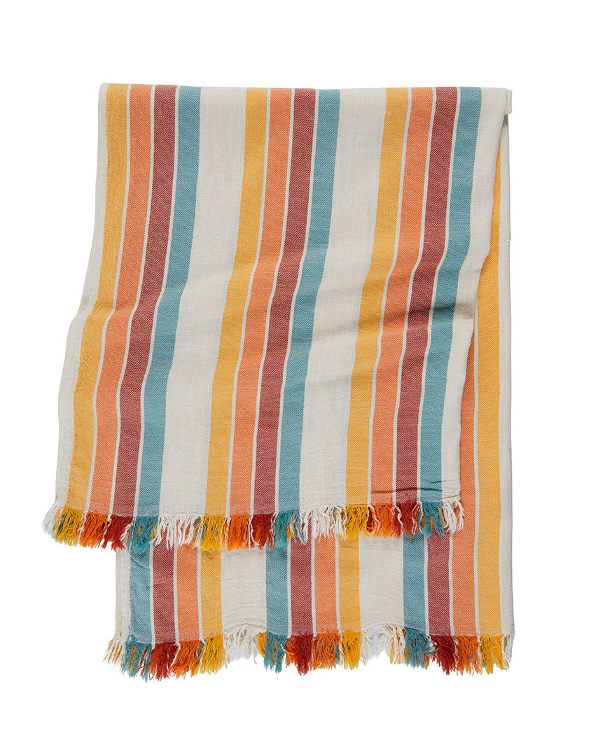 Indio Retro Vertical Stripes Promotional Turkish Towel - RT877
