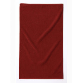 Veloura™ Luxury Terry Velour Towels in Solid Vivid Colors - RT215 in Burgundy
