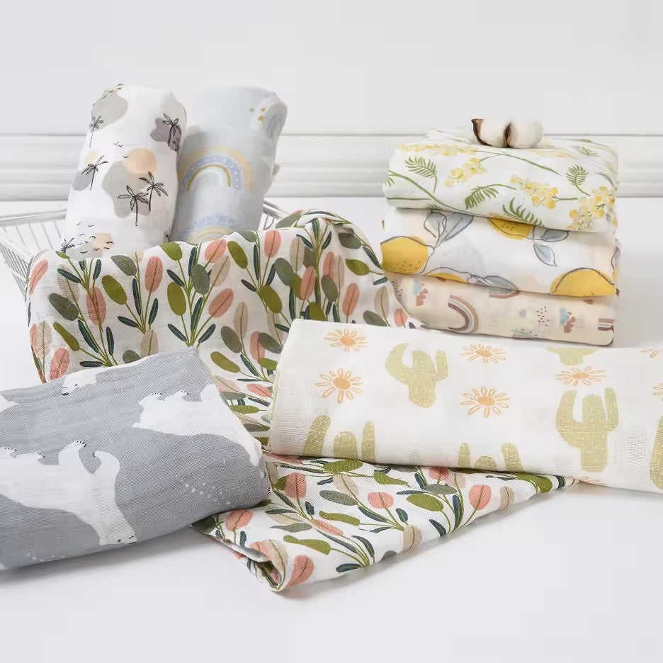 Baby Swaddle Cotton & Bamboo Customized & Certified -  RT840