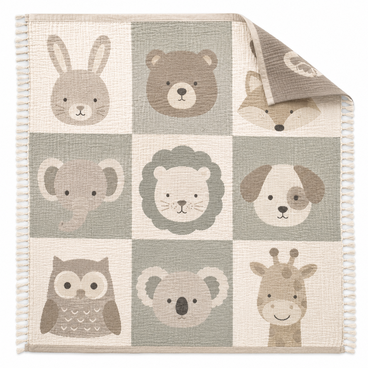 Baby Blankets 100% Cotton Swaddles Customized & Certified -  RT898