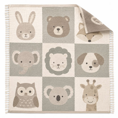 Baby Blankets 100% Cotton Swaddles Customized & Certified -  RT898