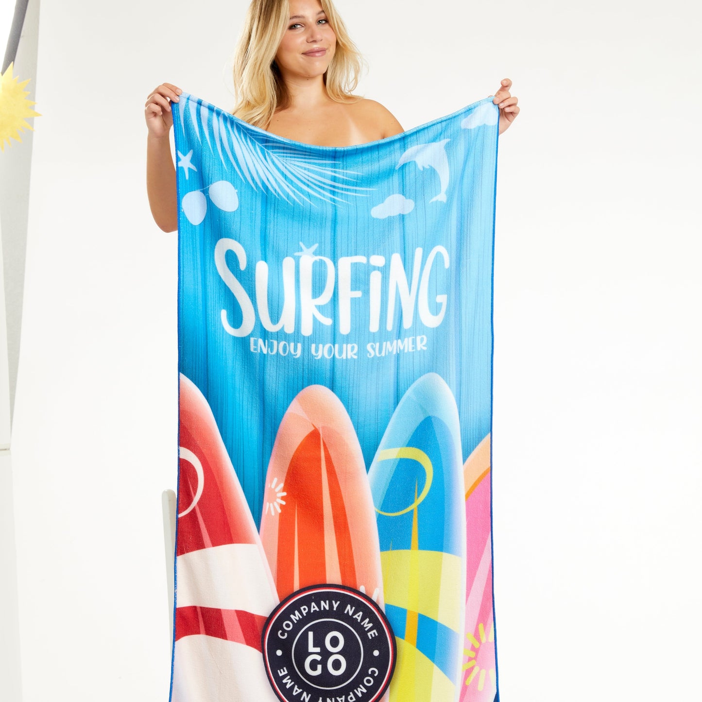 Kona - Brushed Velour & Cotton Beach Towels - RT500