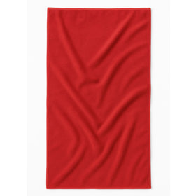 Veloura™ Luxury Terry Velour Towels in Solid Vivid Colors - RT215 in Red