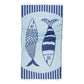 Pesce Duo - 2 Fish - Turkish Towel - RT878