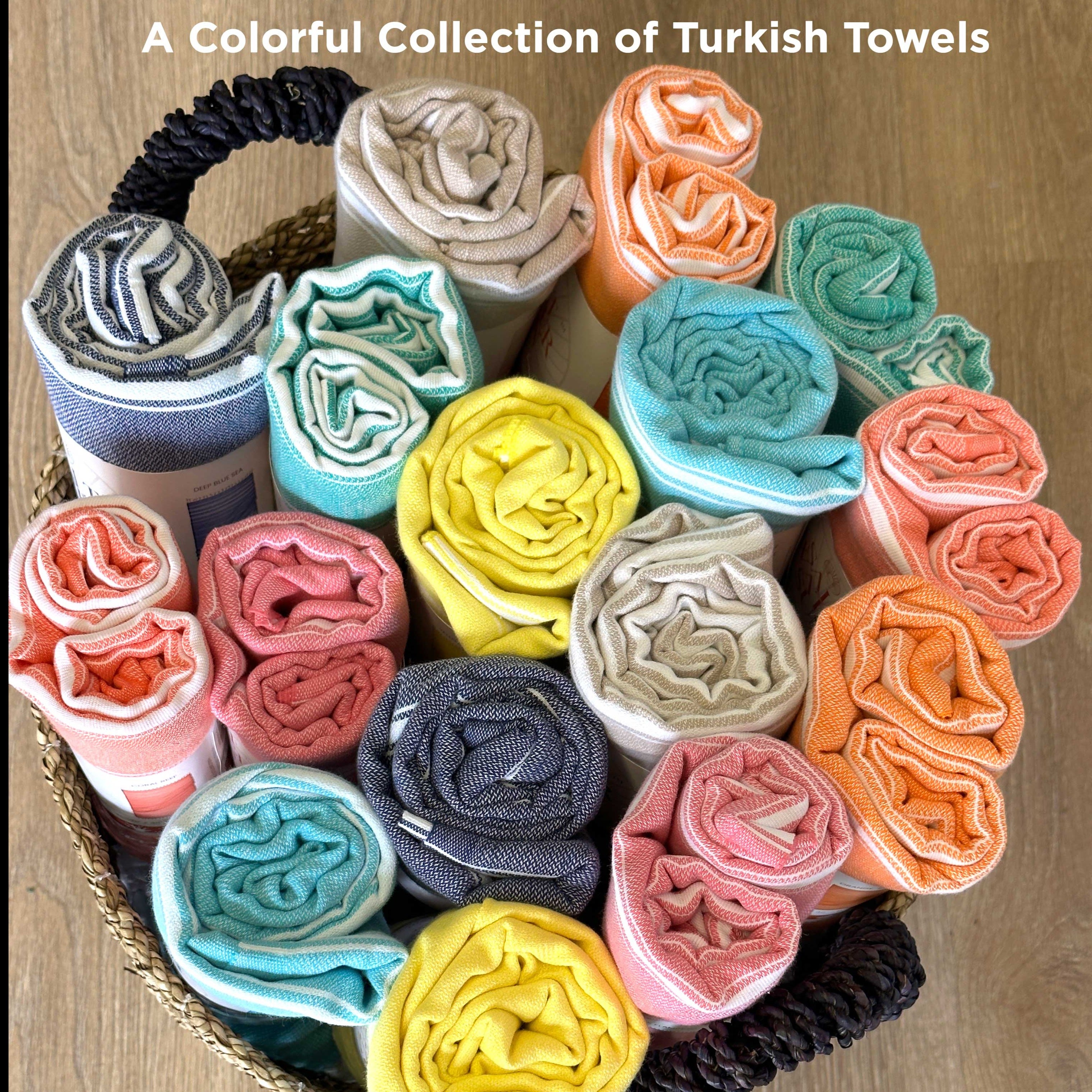 Turkish Towel - Colorful Collection - 32 Peshtemals + Retail Store Display RT791