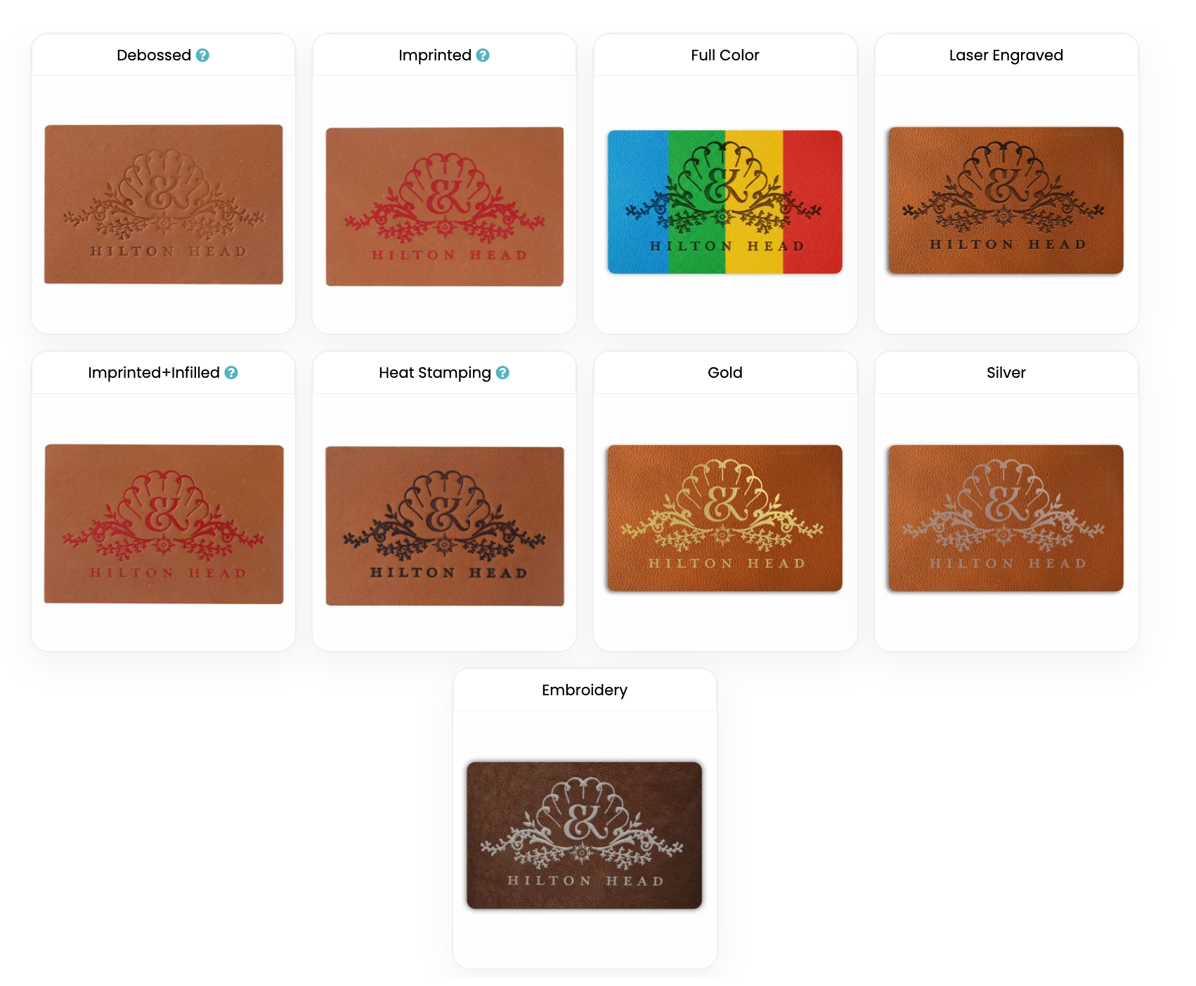 Custom Leather Patches - Branding Labels - RT889