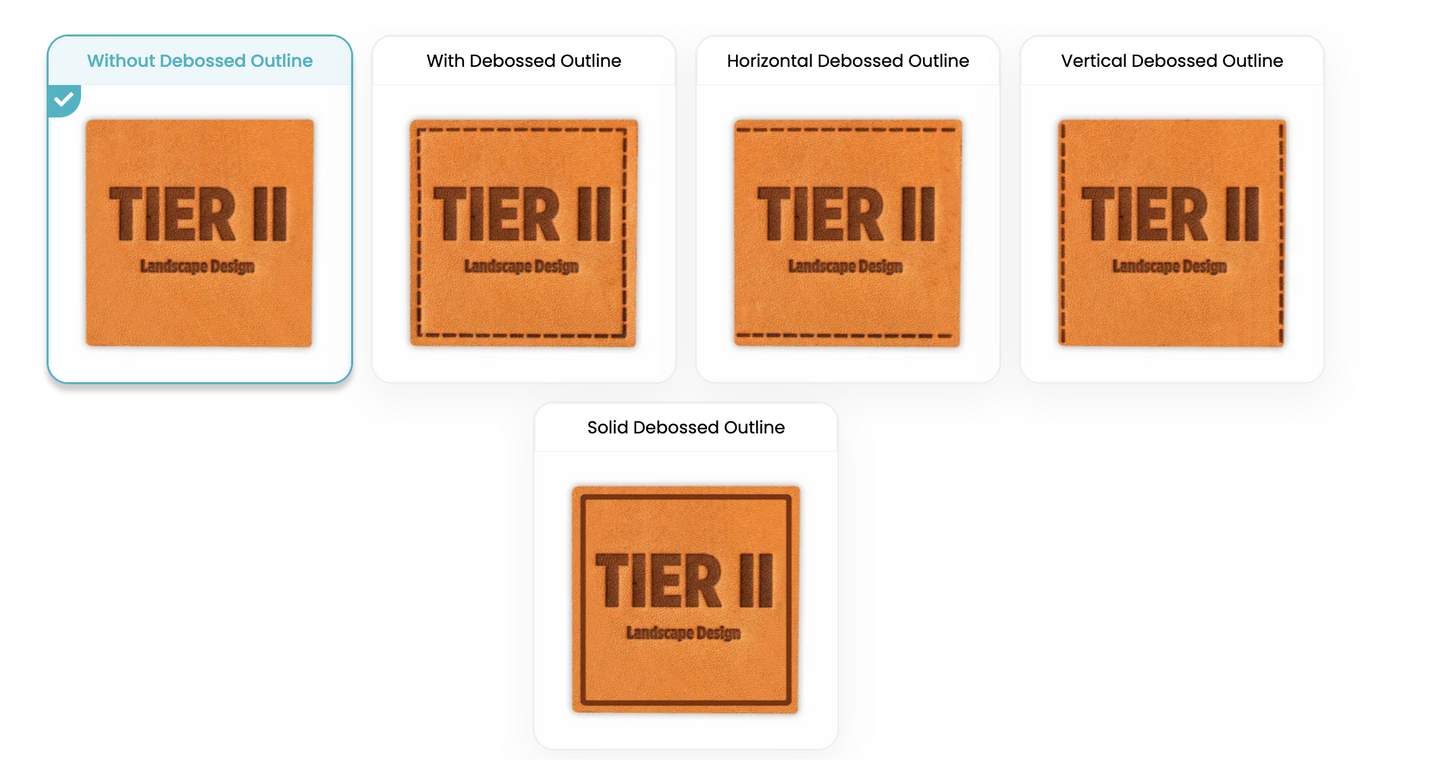 Custom Leather Patches - Branding Labels - RT889