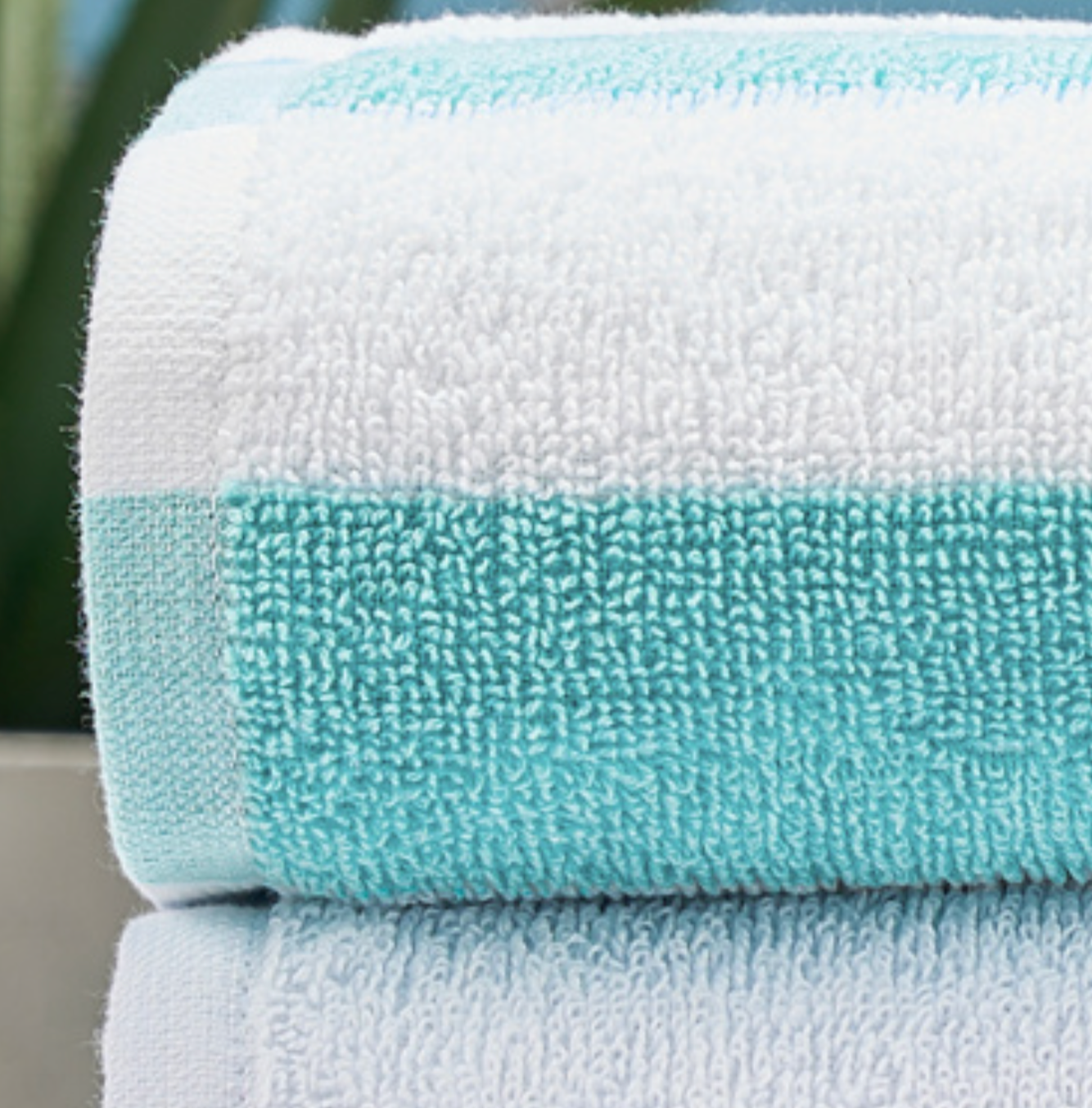 Seaside Stripe Terry Pool Towels - RT858