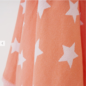 Stars Align Double Layer Turkish Towel RT862 in Hot Pink