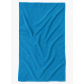 Veloura™ Luxury Terry Velour Towels in Solid Vivid Colors - RT215 in Blue