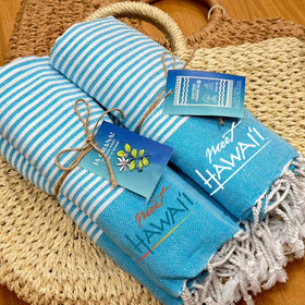 Custom Towel Wrap Bands Flat Packed Or Rolled and Wrapped in Custom Hang Tags