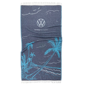 Custom Jacquard Woven Turkish Towel - RT089 in 2 - Two Colors - 350g