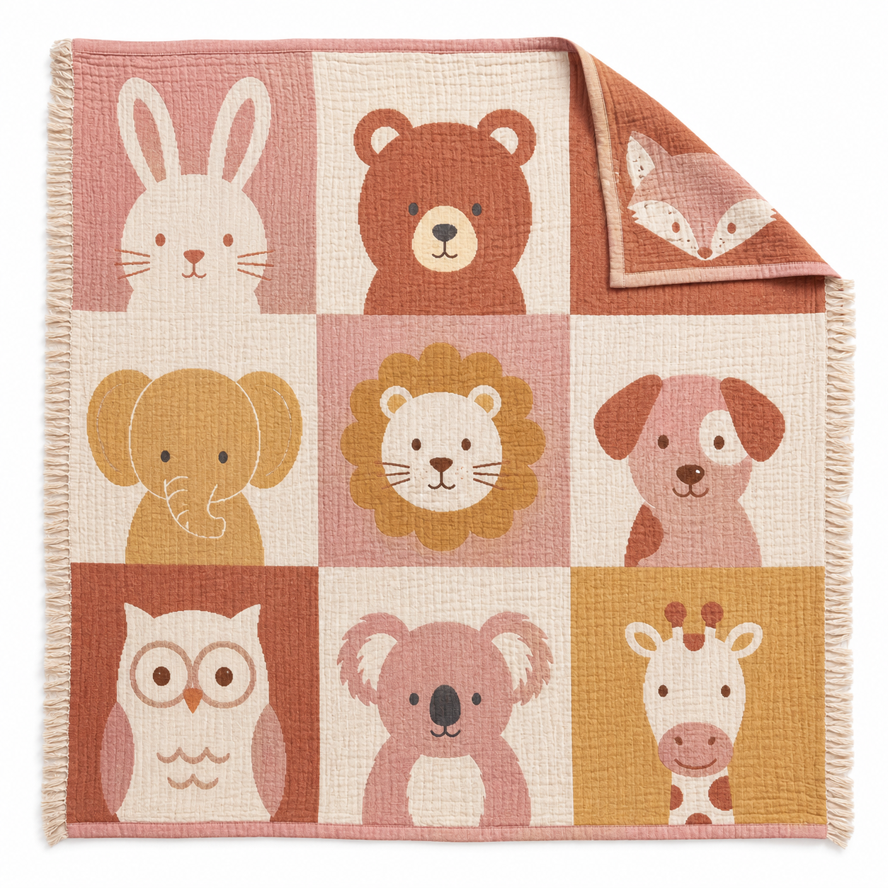 Baby Blankets 100% Cotton Swaddles Customized & Certified -  RT898