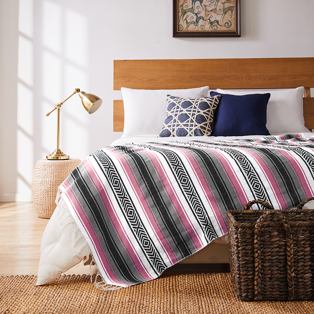 Riviera Maya Falsa Throw - Custom Decorated Sarapes  RT747