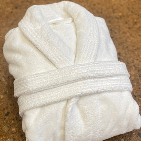 Luxury Spa Bathrobe - Heavy Weight Terry - RT769 in Extra Large / White